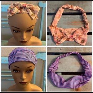 (4) Headbands New Fabric Assorted Designs